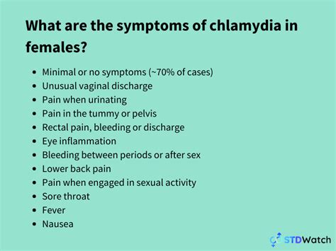 Chlamydia Symptoms Pictures Female