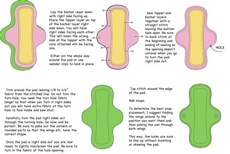 How to sew menstrual pad | Sewing Tutorial and PDF Pattern