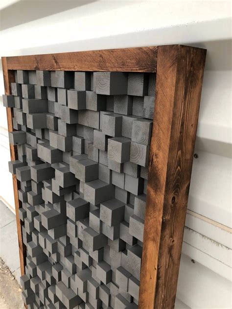 Reclaimed Wood Sound Diffuser Acoustic Panel SoundProofing | Etsy ...