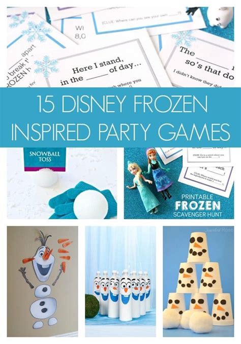 15 Disney Frozen Inspired Party Games | Birthday party games for kids ...