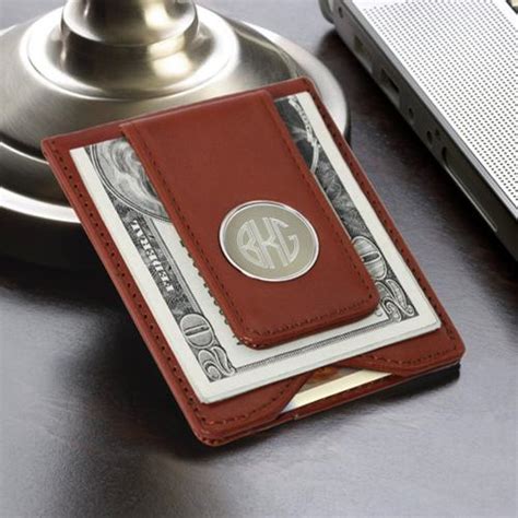 Personalized Men's Money Clip With Card Holder Mag