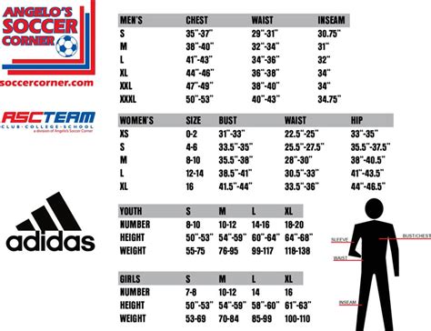 Football Jersey Size Chart