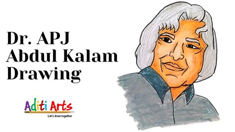 How to draw APJ Abdul Kalam Sketch | Dr. APJ Abdul Kalam Drawing ...