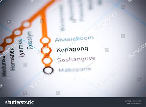 Kopanong Station Johannesburg Metro Map Stock Photo 1299891634 ...