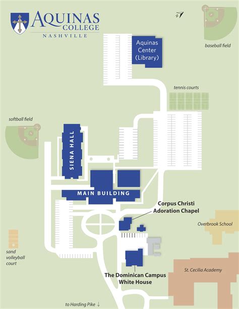 Aquinas College Campus Map – Map Vector