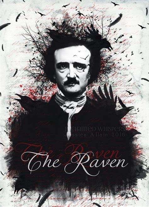 Edgar Allan Poe Poe artwork Poe print The raven Gothic by ...