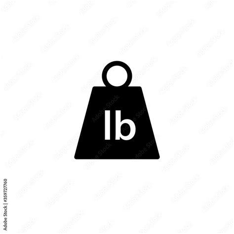 1 pound weight icon. Clipart image isolated on white background Stock ...