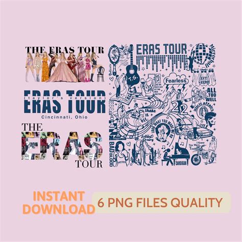 The Eras Tour PNG Eras Tour 2023 Merch Taylor the Eras Tour - Etsy