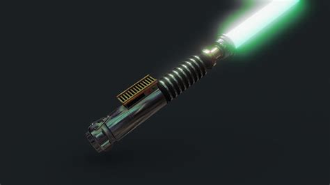 Luke Skywalker Green Lightsaber - Buy Royalty Free 3D model by Vincent ...