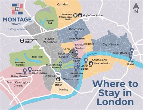 London Map By Neighborhoods - Viole Jesselyn