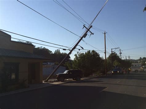 Vehicle vs. Power Pole Accident – Sonora Police Department