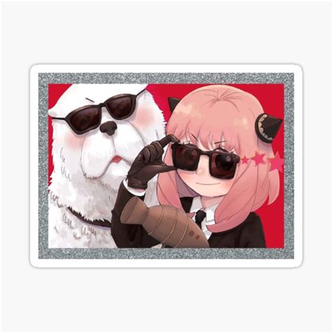 "Anya and Bond" Sticker for Sale by epinkb | Redbubble