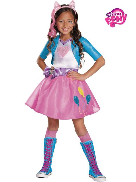 Girl's Pinkie Pie Equestria Deluxe Costume | Pinkie pie costume, Girl ...