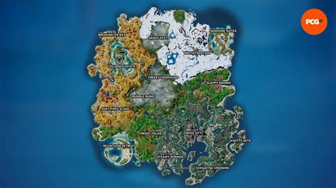 Fortnite Chapter 4 Season 4 map and how to find hot spots | PCGamesN