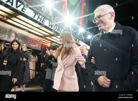 Julia Roberts and Sam Esmail attend a special screening of Leave The ...