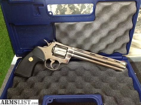 ARMSLIST - For Sale: Colt Python 8 inch NICKEL