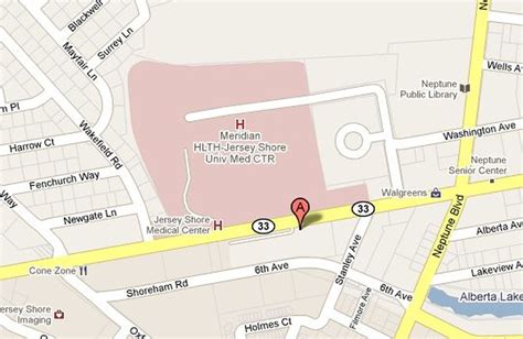 Jersey Shore Medical Center Campus Map