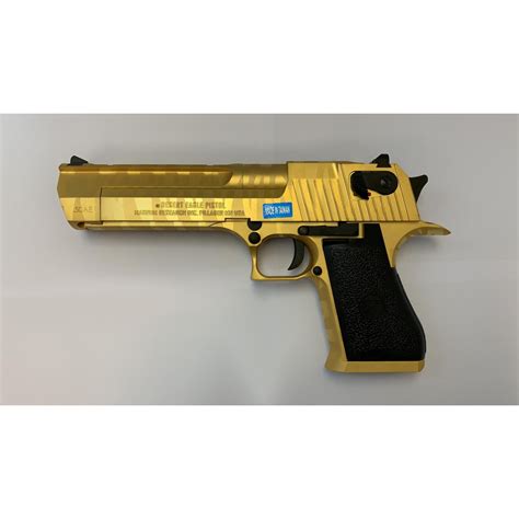 CYBERGUN LICENSED DESERT EAGLE .50 GBB PISTOL (Tiger stripe GOLD ...