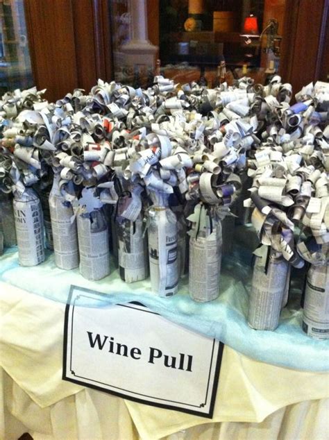 Wine raffle idea-Have a few expensive bottles mixed with cheaper wines ...