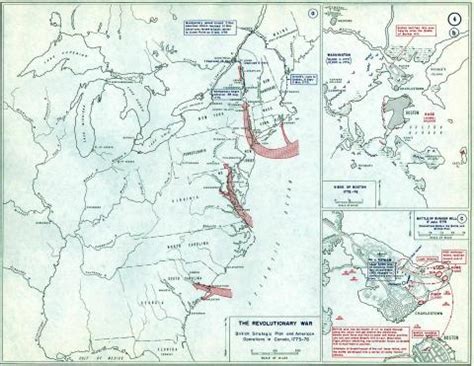 Siege of Boston, 1775-76 - Annotated Map from USMA