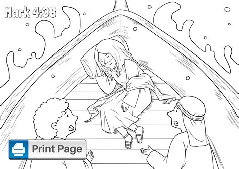 Free Jesus Calms the Storm Coloring Pages (Printable PDFs) – ConnectUS