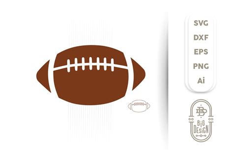 Football SVG Cut File - Football Silhouette Svg (262797) | SVGs ...