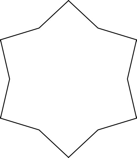 Concave Equilateral Dodecagon | ClipArt ETC