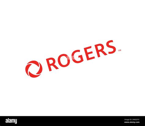 Rogers Communications, rotated logo, white background Stock Photo - Alamy