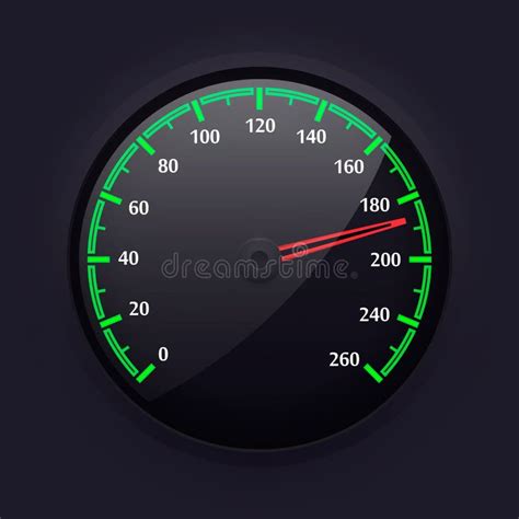 Simple Speedometer Design, Vector Illustration. Stock Vector ...