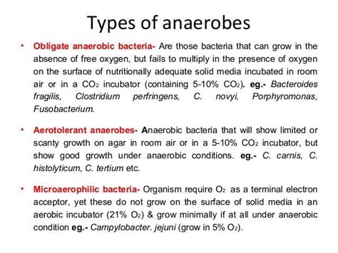 obligate anaerobes - Google Search | Microbiology, Microbiology study ...