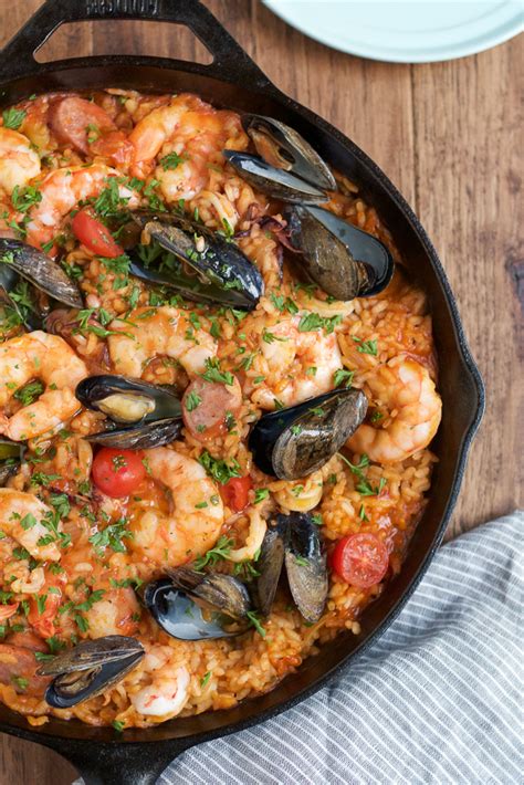 Authentic, Spicy Seafood Paella Recipe with Saffron - Hip Foodie Mom