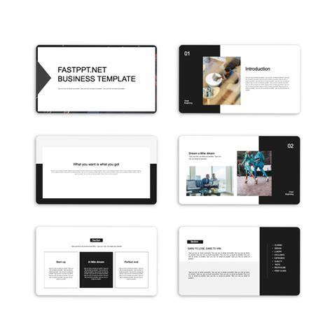 Black and White Useful Business Plan PowerPoint Template – Original and ...