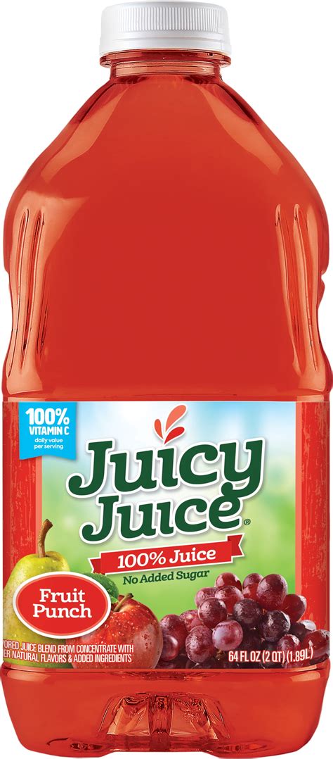 Juicy Juice 100% Juice Fruit Punch, 64 oz - Walmart.com - Walmart.com