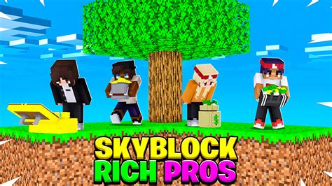 SkyBlock Rich Pros in Minecraft Marketplace | Minecraft