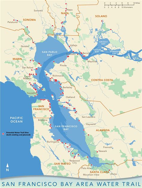 San Francisco Bay Map | American Justice Notebook