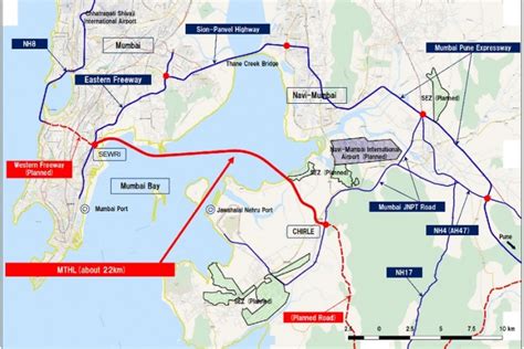 Mumbai Trans Harbour Sea Link Map - Lela Shawna