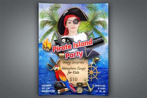 Pirate Island Party Flyer Template | Worth to Buy | Worth to Buy