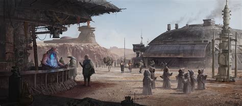 Geek 4 Star Wars: Tatooine SpacePort, fan concept art by me Digital/2020