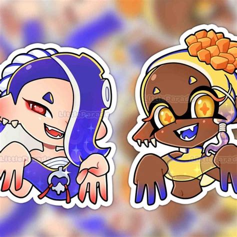 SPLATOON 3 Shiver and Frye Deep Cut Idol Vinyl Stickers - Etsy