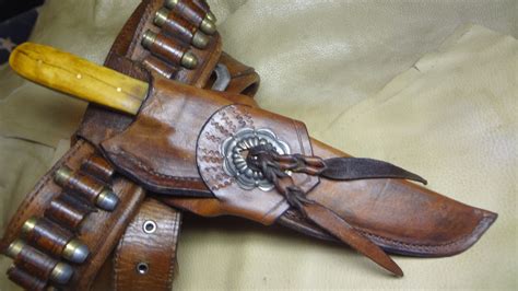 Pin by EagleLakeLeather on Cowboy Knife & Leather | Knife sheath, Bowie ...