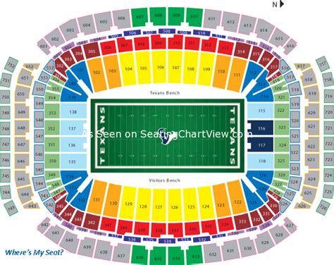 NRG Stadium, Houston TX | Seating Chart View