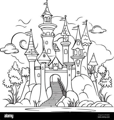 Cartoon castle hi-res stock photography and images - Alamy