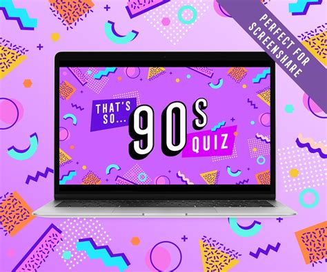 That's so 90s Quiz Fun Zoom Quiz 90s Culture Powerpoint Quiz Virtual ...