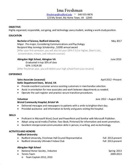 Resume Template College Student 3 Things To Expect When Attending ...