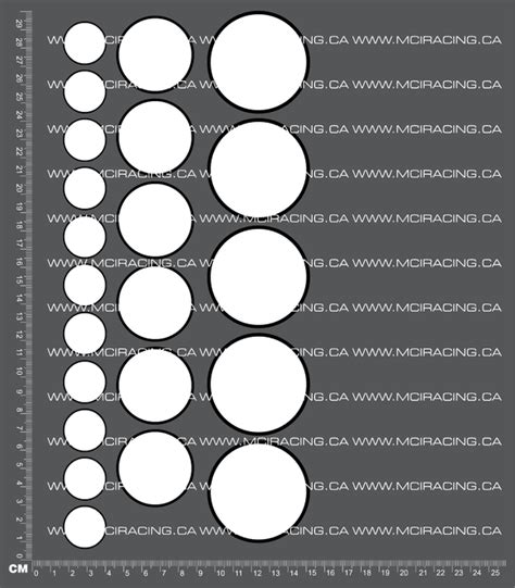 1/10TH NUMBERS - NUMBER CIRCLE DECALS – Mciracing.ca