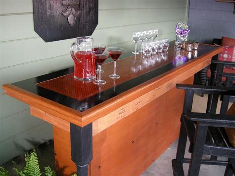 Build a Bar Using a Reclaimed Door For the Top | HGTV