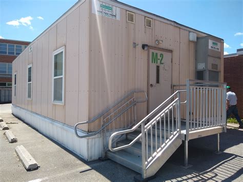 20×40 Office/Classroom Trailer- with Aluminum Ramp, Deck and Stairs ...