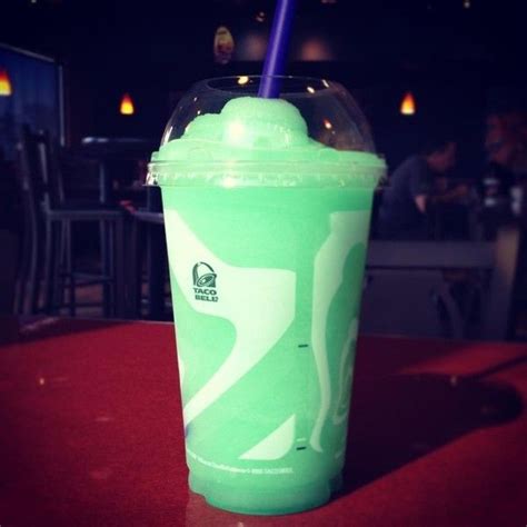 BAJA BLAST FRUTISTA FREEZE liked on Polyvore Taco Bell Drinks, Yummy ...