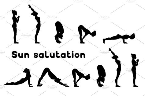 Sun salutation variations | Pre-Designed Photoshop Graphics ~ Creative ...