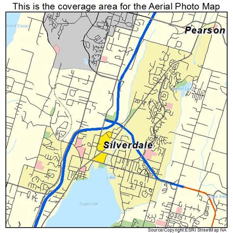 Aerial Photography Map of Silverdale, WA Washington